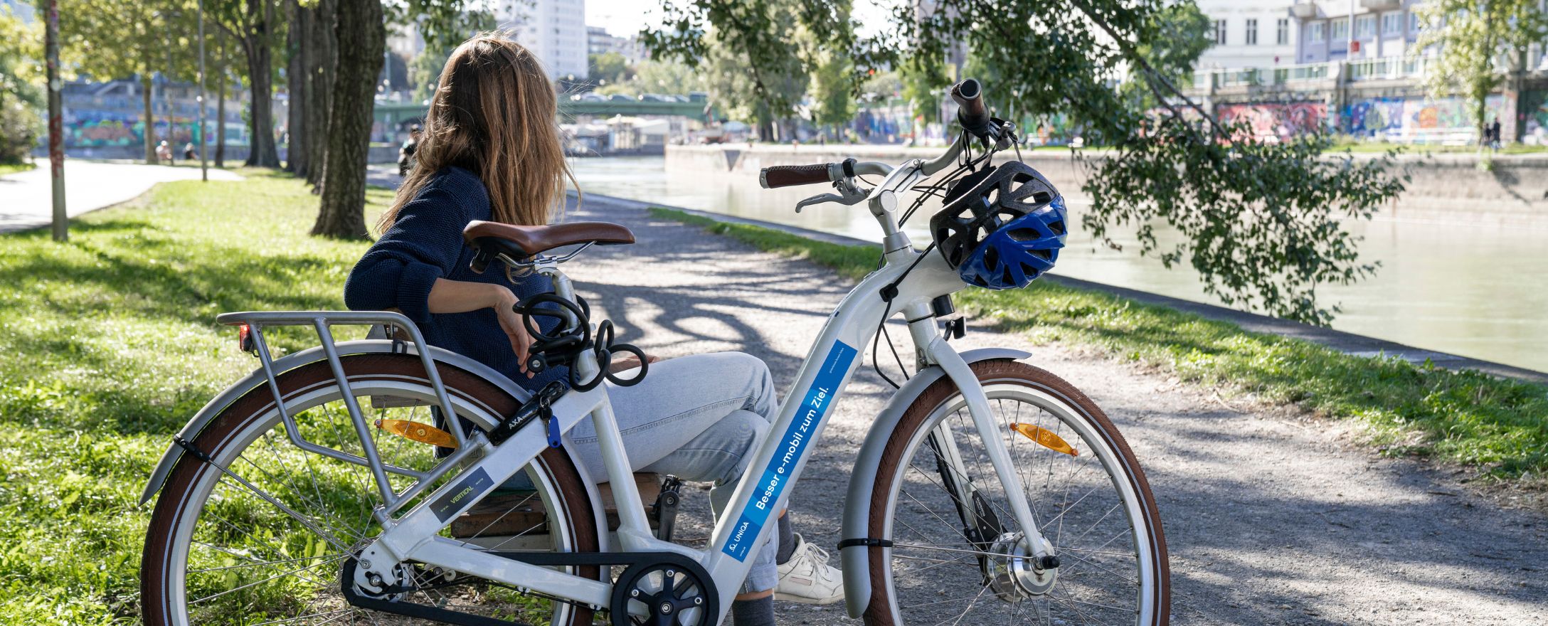 Frau E-Bike Bank